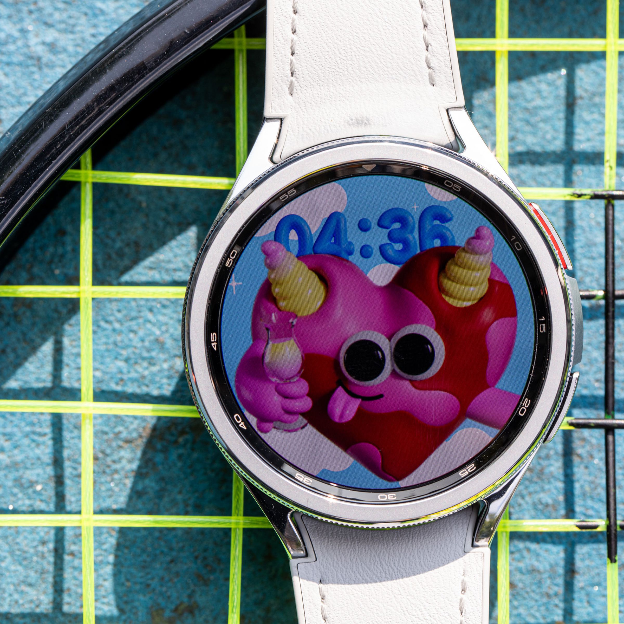 Close up of Galaxy Watch 6 Classic
