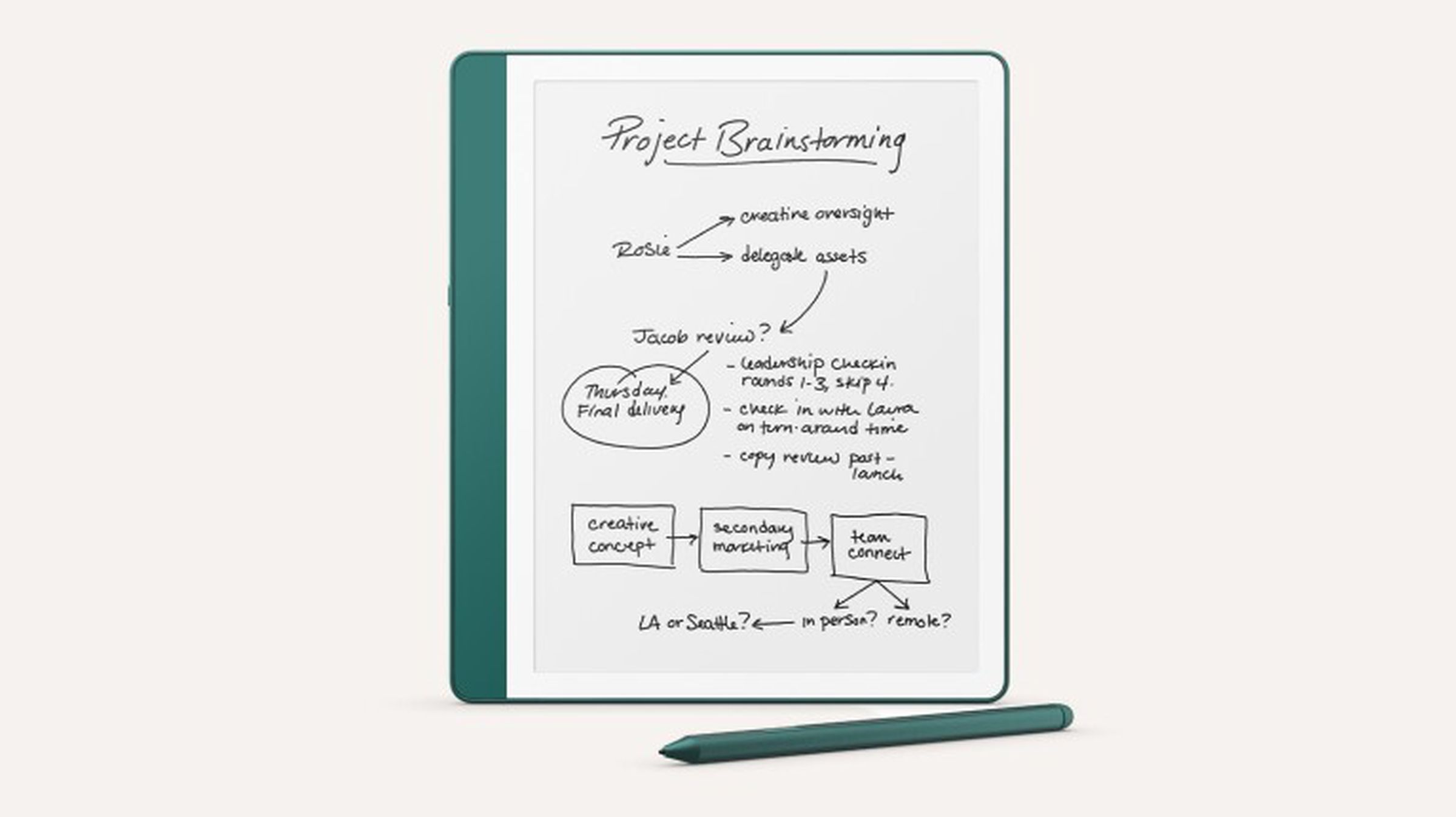 The new Kindle Scribe.