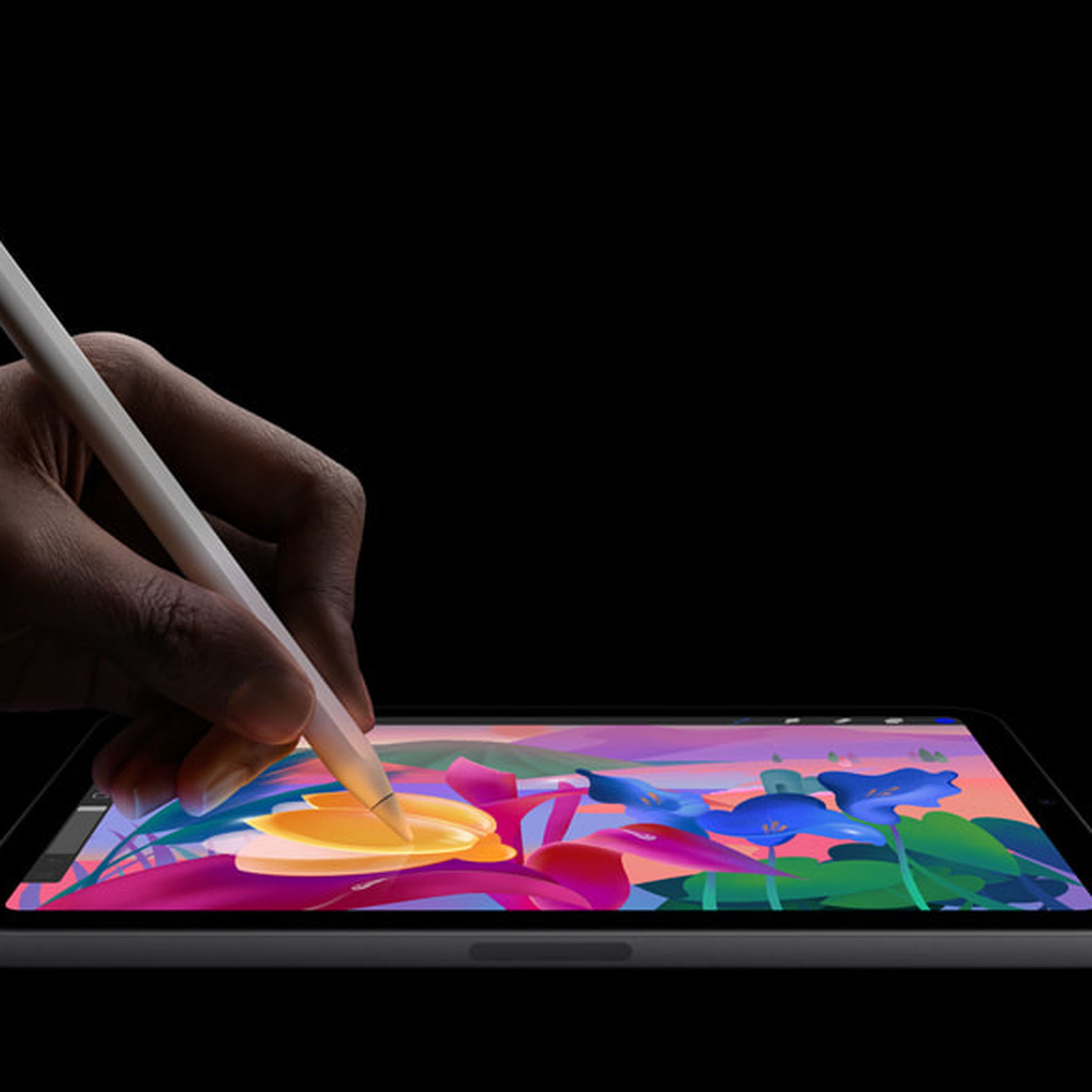 Someone drawing on iPad Mini with Apple Pencil