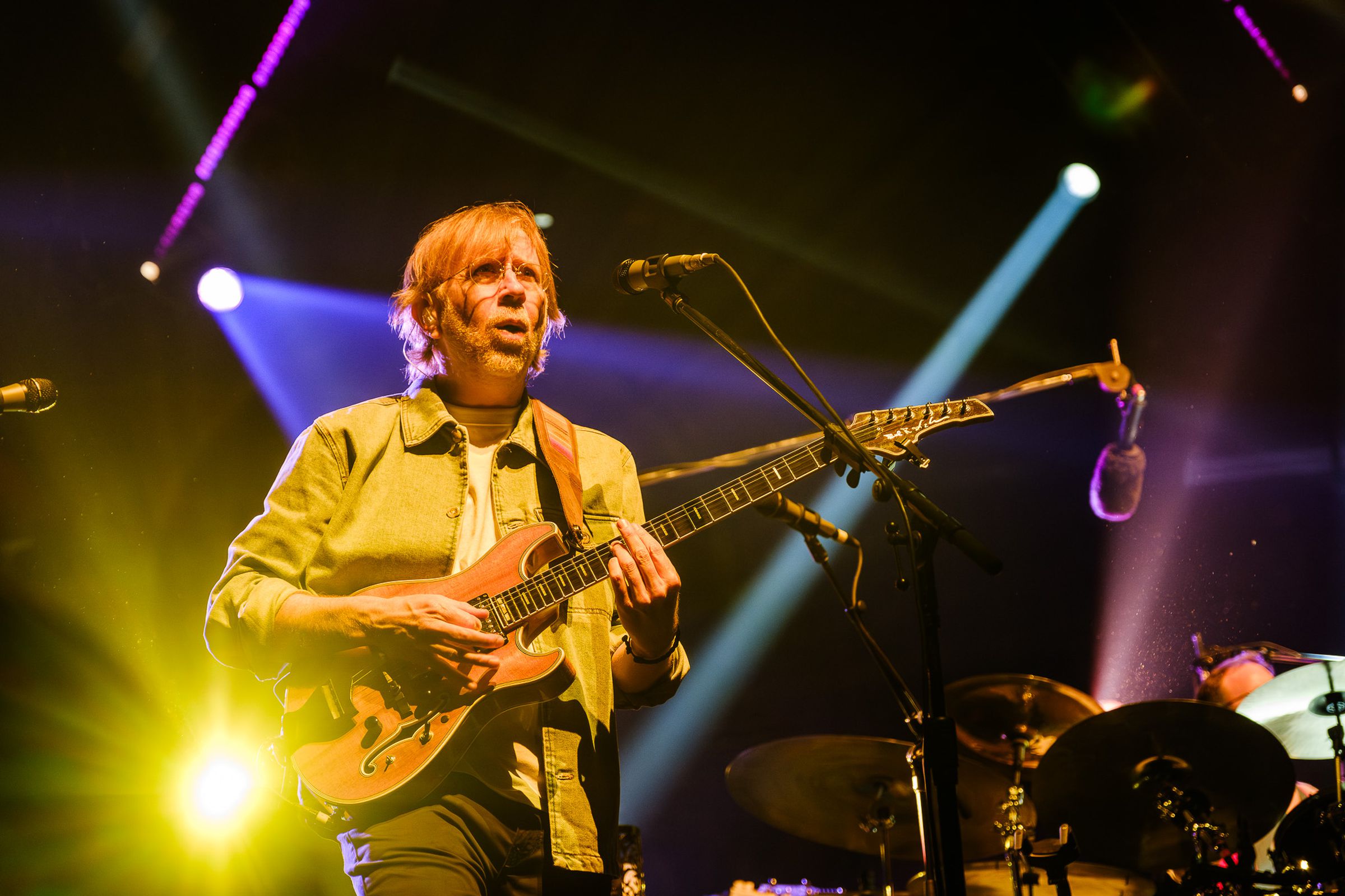 A photo of Phish performing at Madison Square Garden on December 28th, 2023.