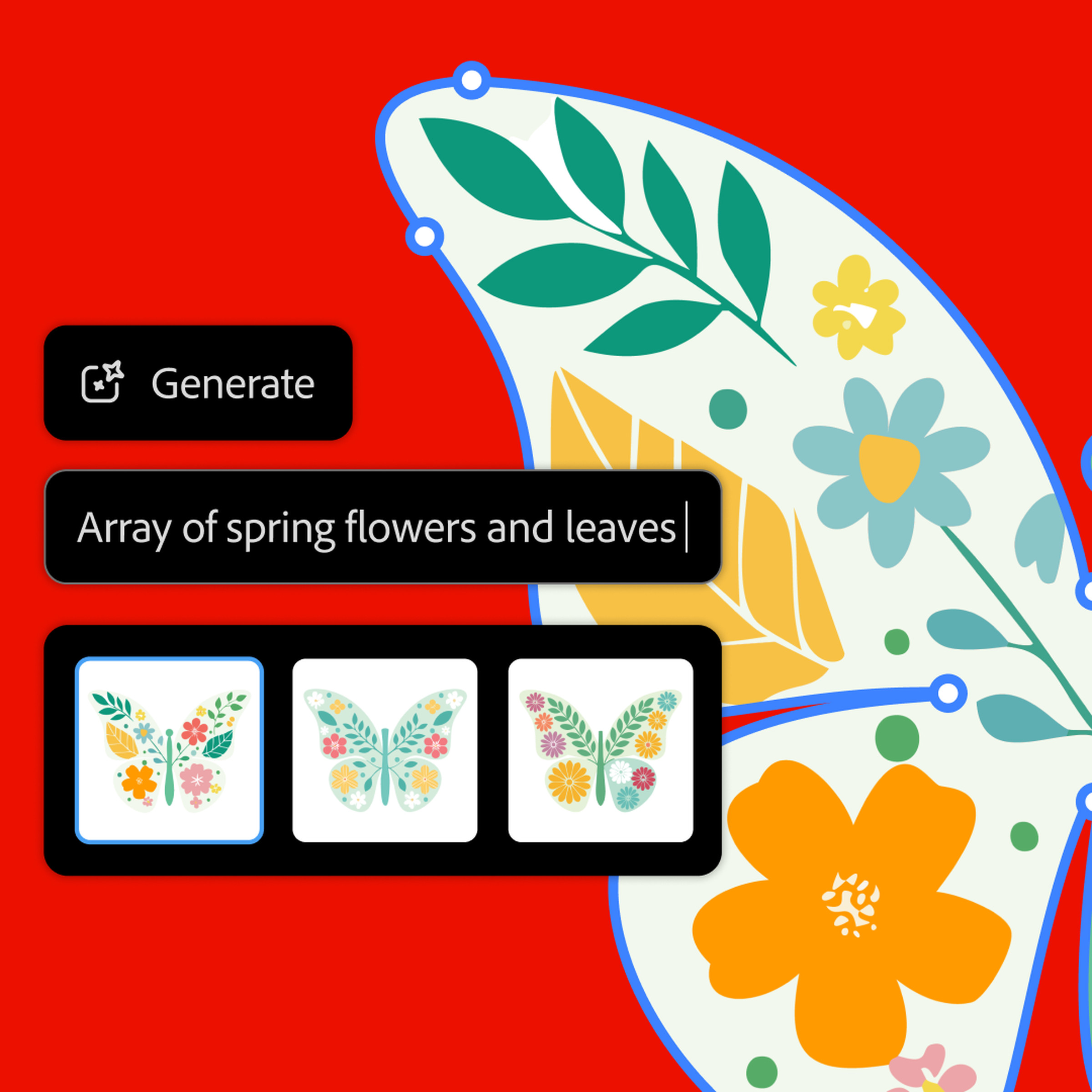 An example of Adobe Illustrator’s new Generative Shape Fill&nbsp;feature.