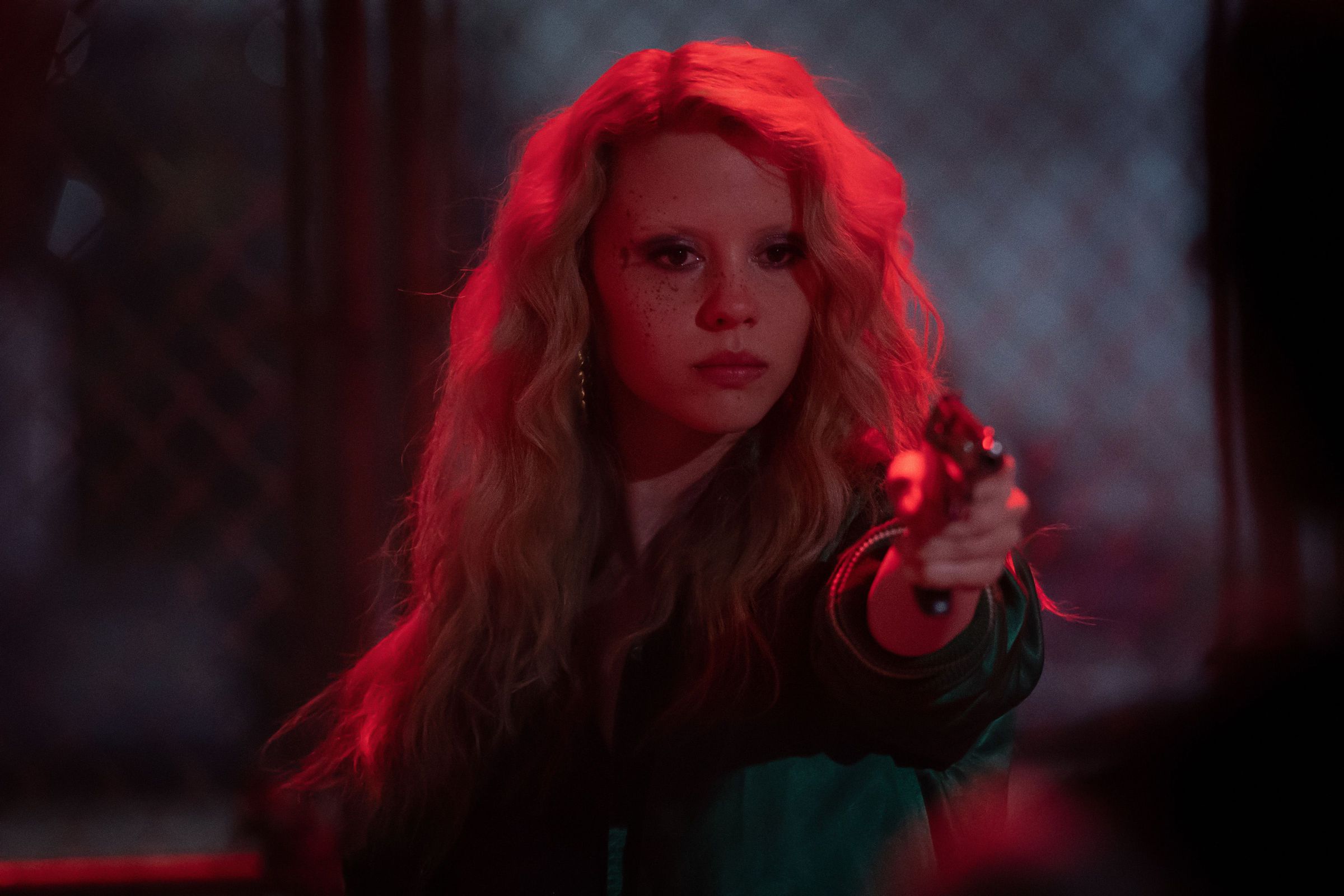 Mia Goth in the film Maxxxine.