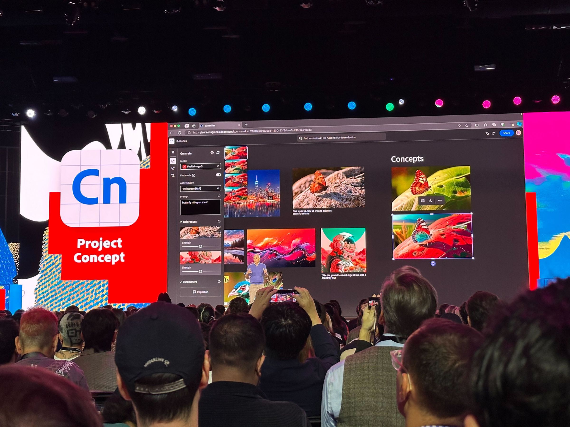 <em>Judging by the live demo presented at Adobe Max, the mood board canvas in Project Canvas can be MASSIVE.</em>