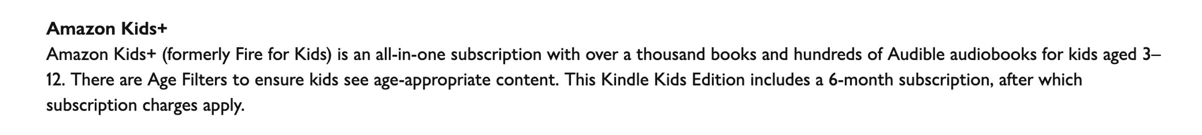 A screenshot of John Lewis’ online store’s listing for the 12th-gen Amazon Kindle Kids Edition.