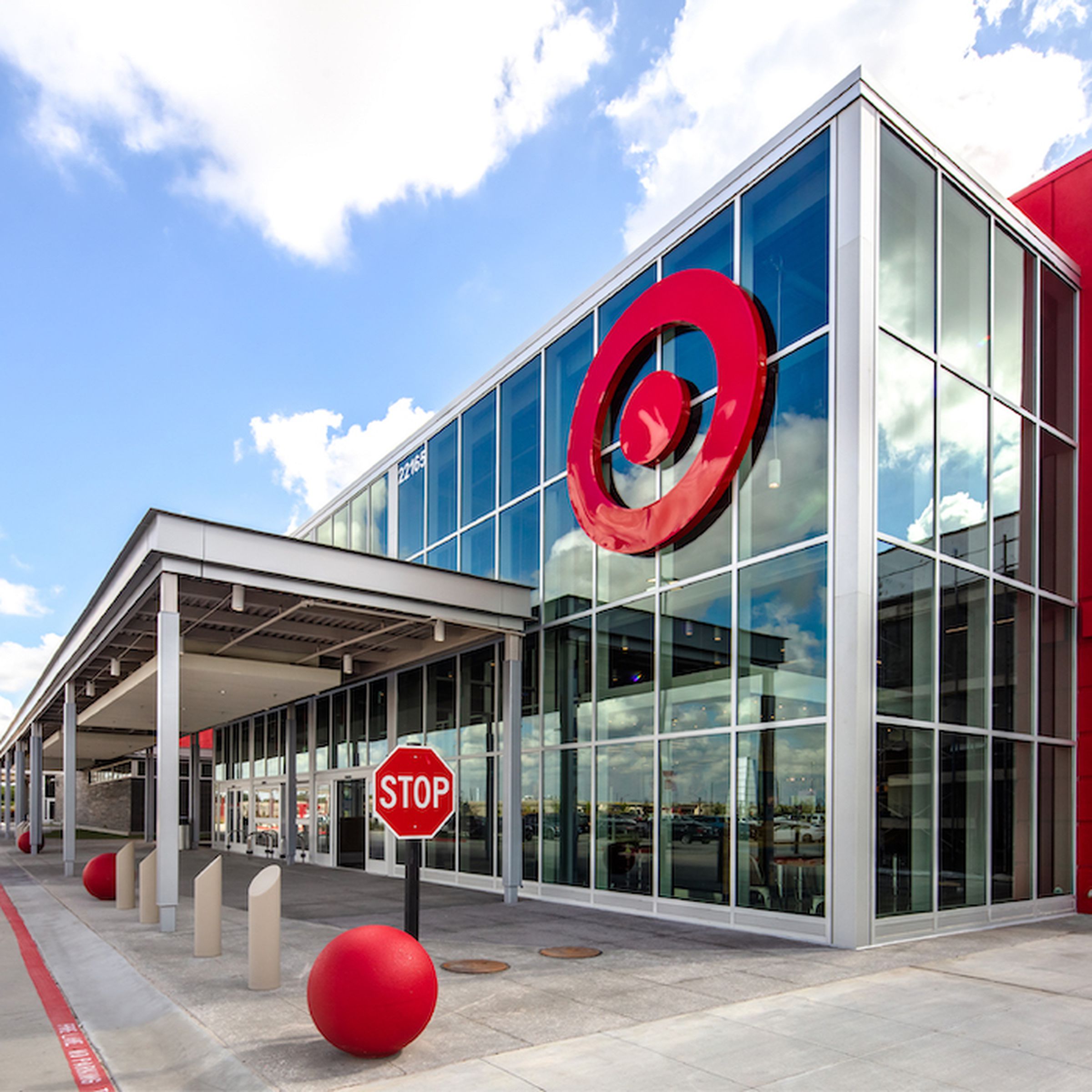 A photo showing the exterior of a Target in Texas